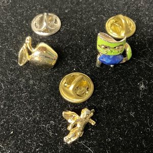 Angel, Apple and Mask Pins